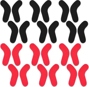 24Pcs Ski & Snowboard Boots Fitting J Bars Self-Adhesive Foam Padding to Reduce Heel Lift & Ankle Blisters While Skiing or Snowboarding, Also Called L-Bar Ski Boots Inserts Pad