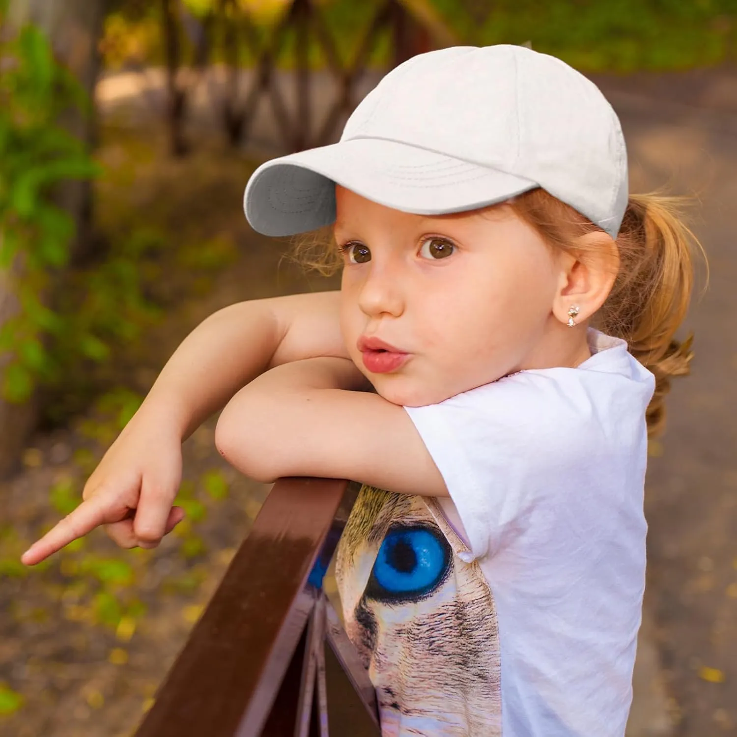4-Piece Toddler Baseball Cap Set - Washed Cotton, Adjustable Caps for Boys & Girls