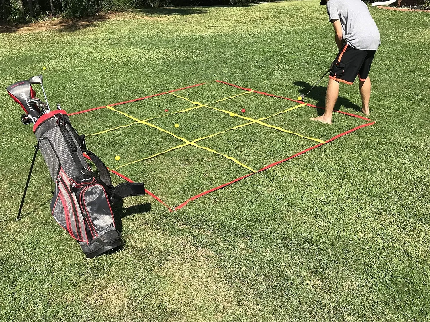 A Back Yard Golf Game, Chipping and Putting. The Rules are Simple, The Competition is Fierce.