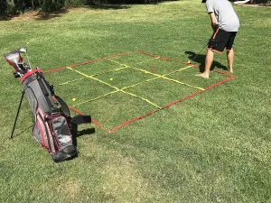 A Back Yard Golf Game, Chipping and Putting. The Rules are Simple, The Competition is Fierce.