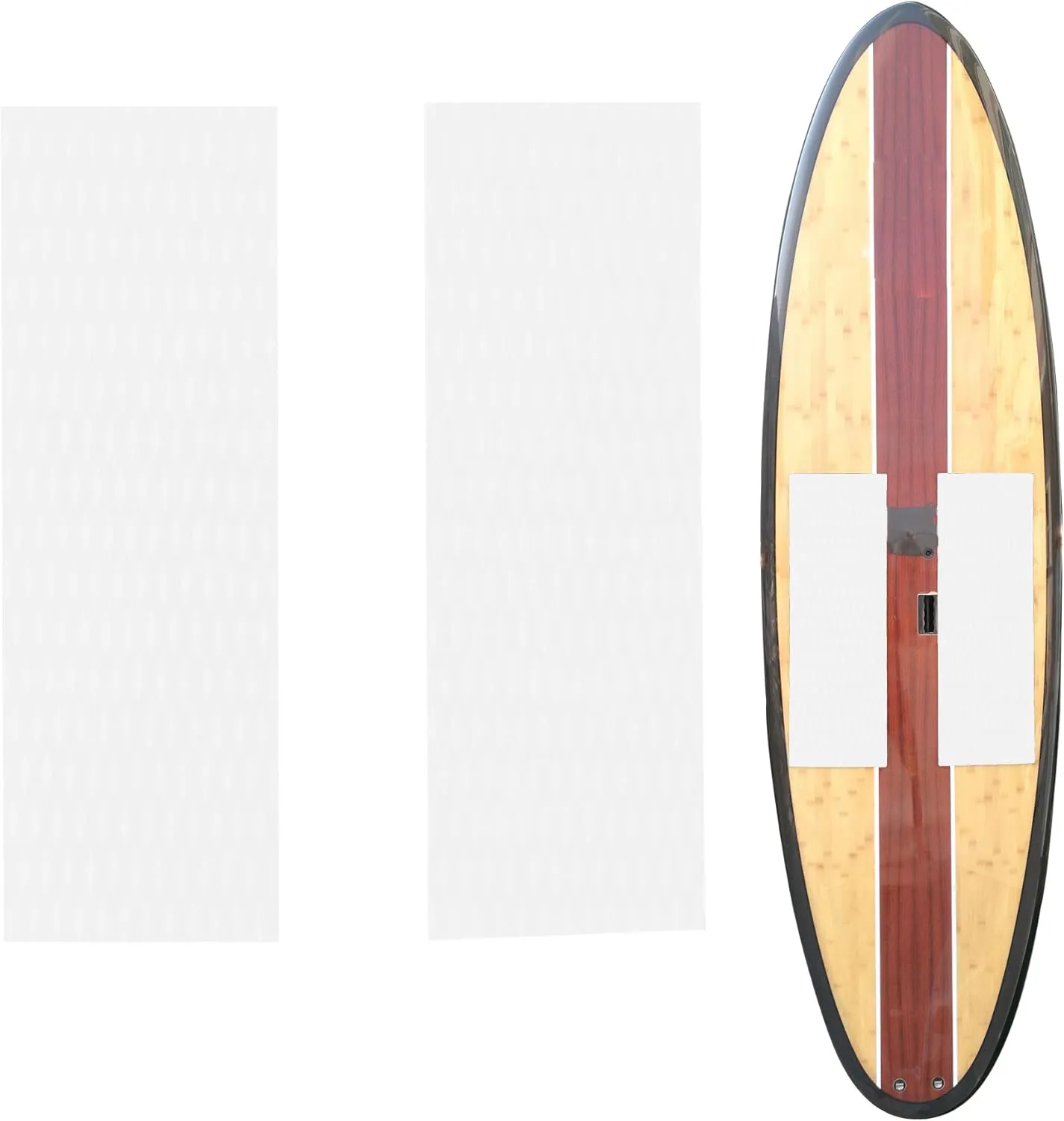Abahub Non-Slip Traction Pad 1/2 Pieces Deck Grip Mat 30in x 20in Trimmable EVA Sheet 3M Adhesive for Boat Kayak Skimboard Surfboard SUP Black/Gray/White/Green/Navy Blue/Orange