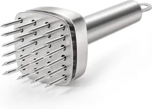 Aliglow 304 Stainless Steel Meat Tenderizer Needle Meat Hammer Mallet Tool Pounder For Tenderizing and Pounding Steak, Beef Pork Chicken BBQ And Poultry