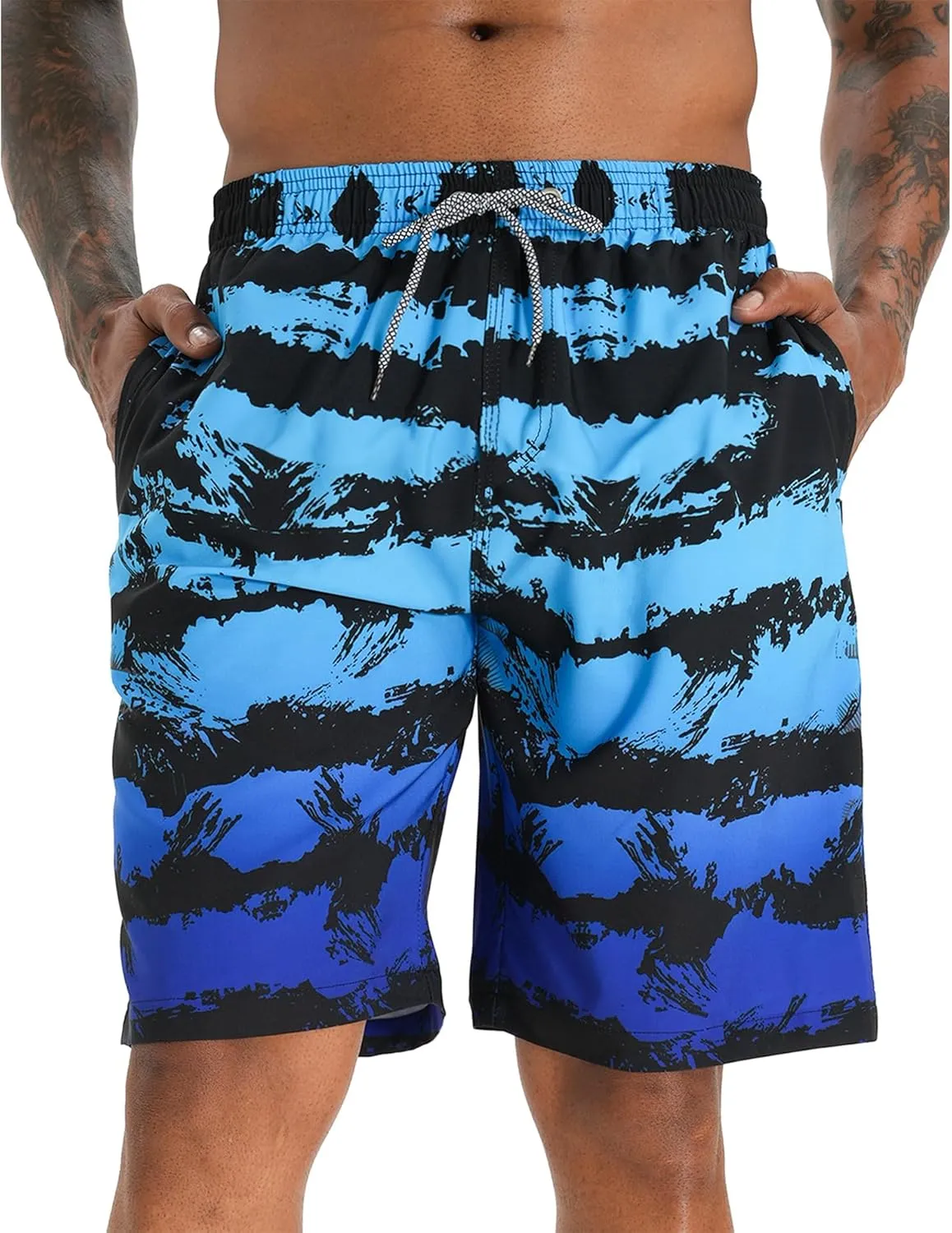 APTRO Men's Swim Trunks 9" Quick Dry Swimsuits Beach Bathing Suits Swim Shorts Mesh Liner