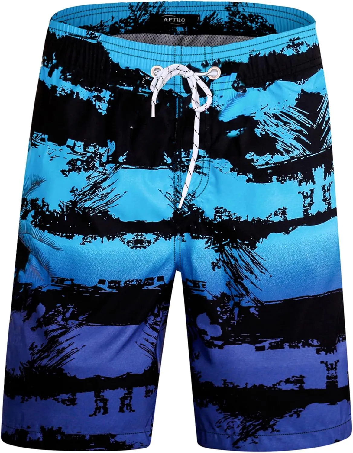APTRO Men's Swim Trunks 9" Quick Dry Swimsuits Beach Bathing Suits Swim Shorts Mesh Liner