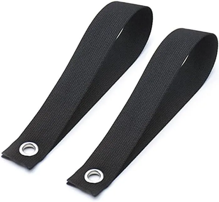 Car Hood Loop Straps 2 Pieces Nylon, Loop Tie Down Straps for Canoe Kayak