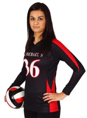 Dynamic Team Sports Ladies Custom Sublimated Volleyball Jersey Design 700-3