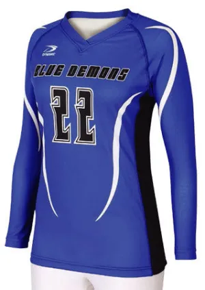 Dynamic Team Sports Ladies Custom Sublimated Volleyball Jersey Design 700-4