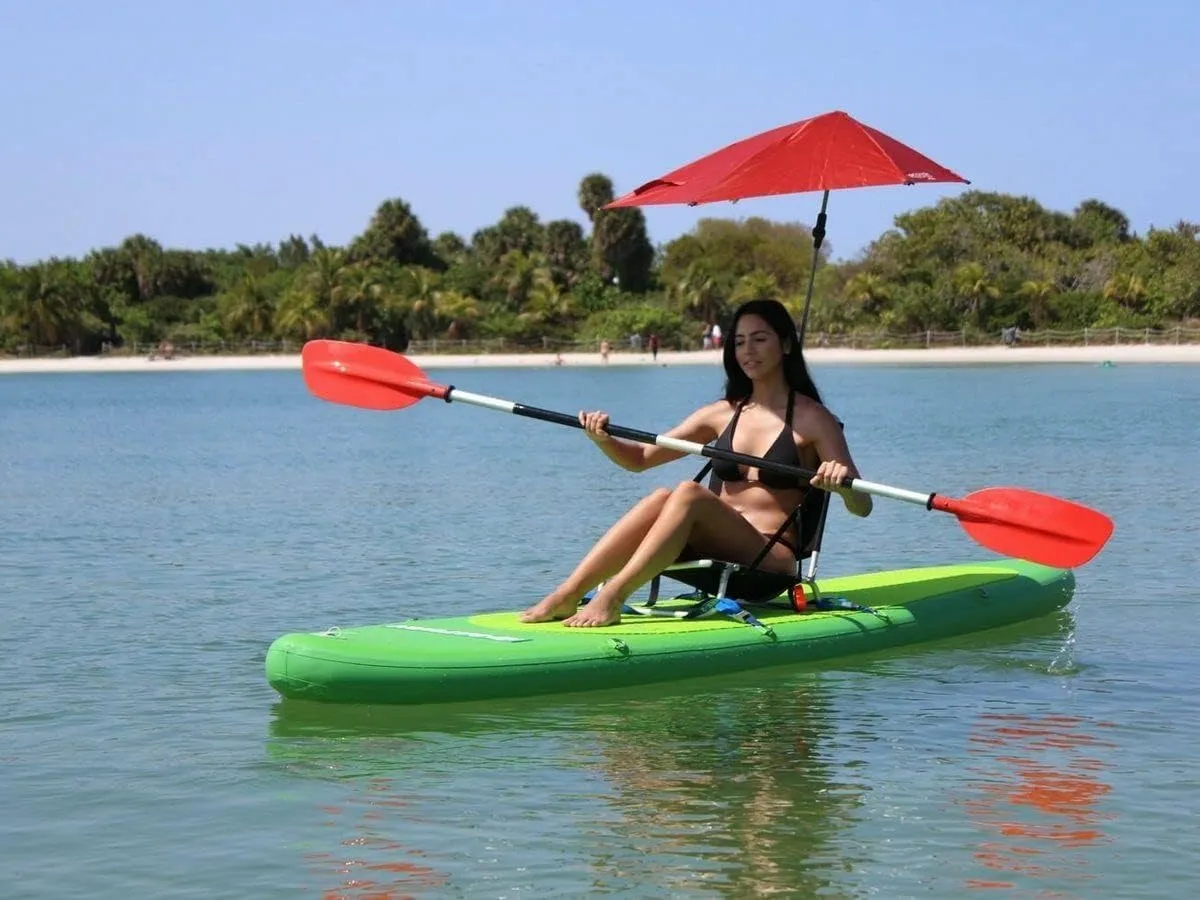 Inflatable PVC Sit Down or Stand Up Paddle Surf Board Kayak Dingy Raft Boat (Board Type: 12x2.7ft.)