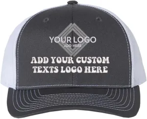 INK STITCH Richardson 112 Custom Embroidery Add Logo Texts Trucker Caps