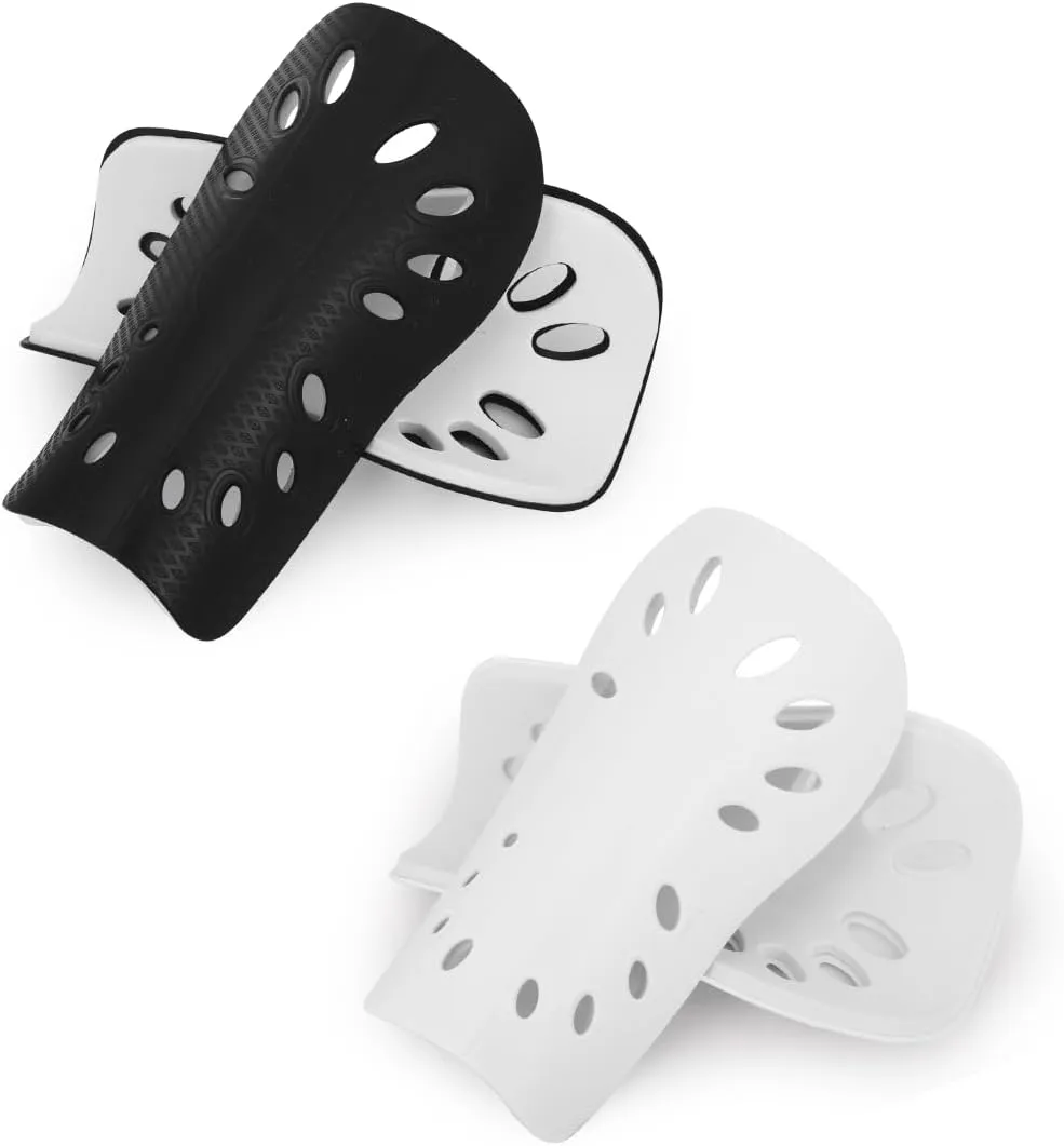 Soccer Shin Guards for Kids Youth, 2 Pairs Breathable Shin Pads for Boys Girls Teens Adults, Lightweight Football Equipment Cushion Protection for Men Women